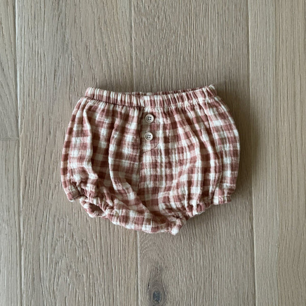 Baby BH Gingham Cotton Bloomer (3-18m) - 3 Colors