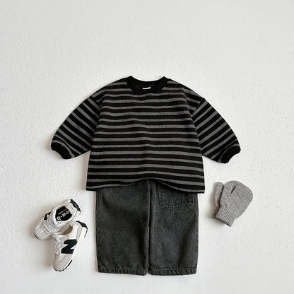 Toddler W25 Warm Stripe Long Sleeve Top (1-6y) - 3 Colors