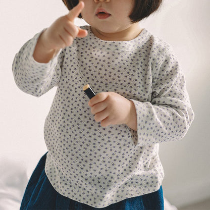 Toddler Mel SP26 Floral Pointelle Long Sleeve Tee (1-8y) - 3 Colors - AT NOON STORE