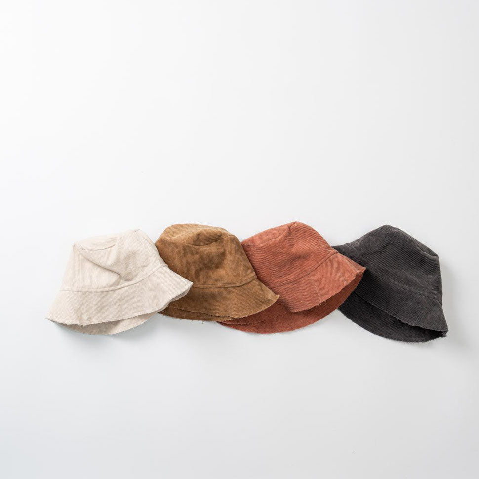 Kids Thin Corduroy Bucket Hat (1-6y) - 4 Colors