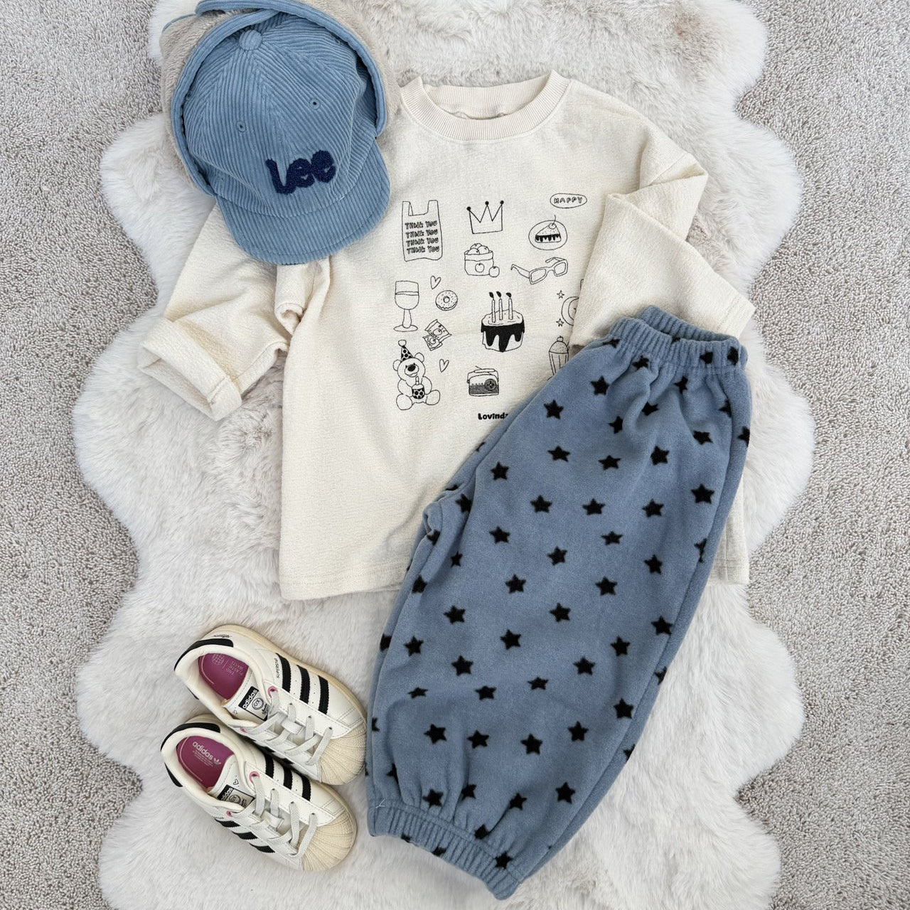 Toddler W25 Fleece Star Jogger Pants (1-7y) - 2 Colors