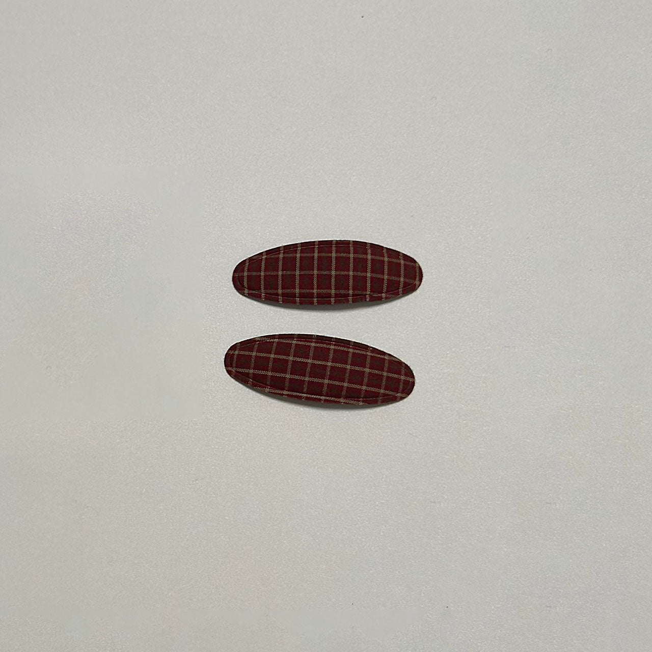 Girls Plaid Hair Clips (2pk) - 4 Colors