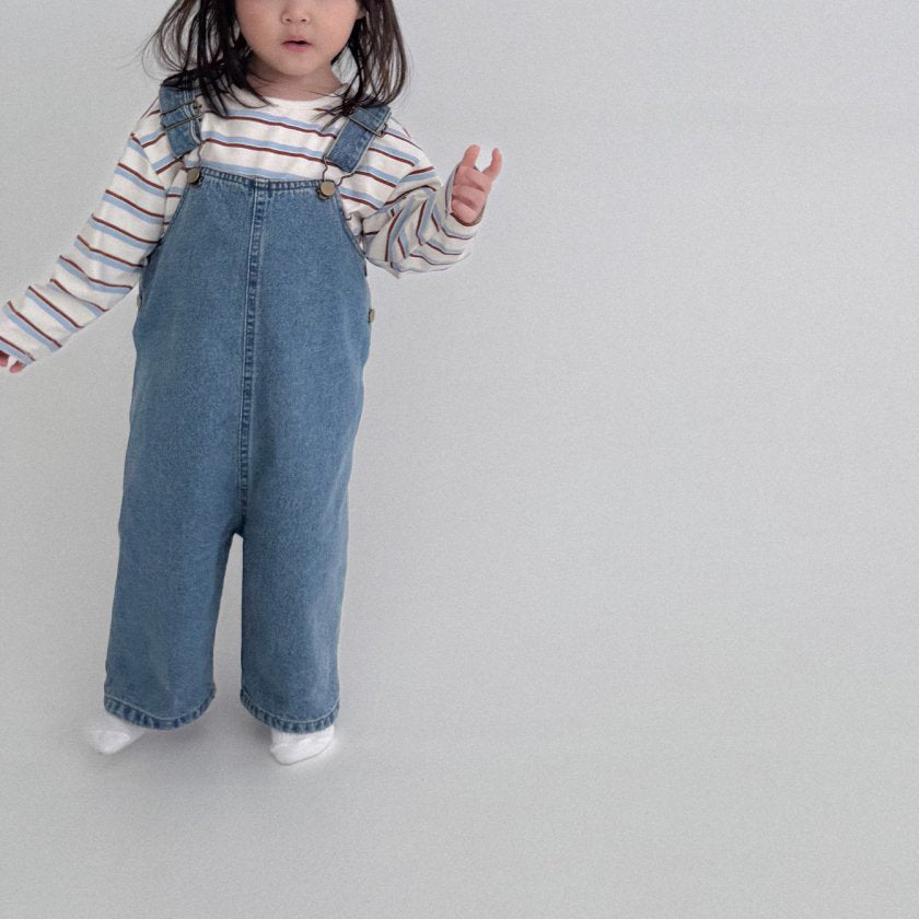 Baby Bella F25 Denim Overalls (6m-3y) - Denim