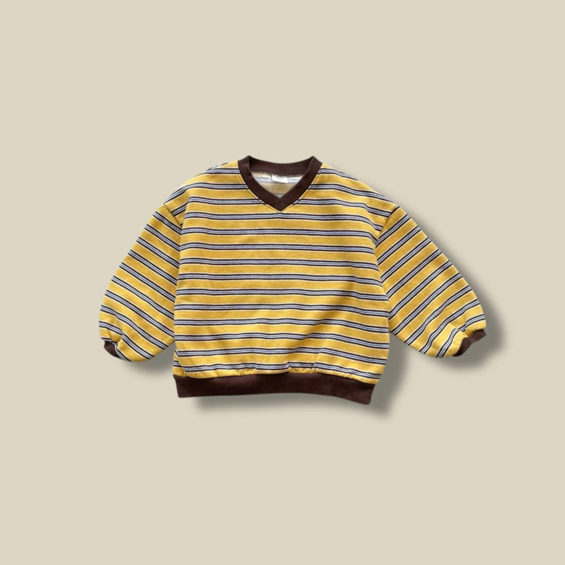 Toddler W25 V-Neck Stripe Long Sleeve Sweatshirt (3-7y) - 2 Colors