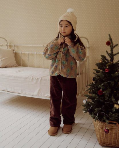 Kids W25 Floral Sherpa Jacket(3-8y) - 2 Colors