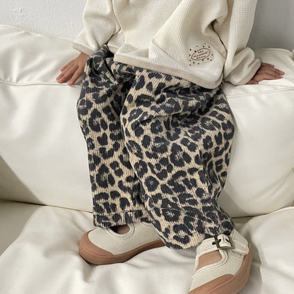 Toddler F25 Leopard Corduroy Pull-on Pants  (1-7y) - 2 Colors - AT NOON STORE