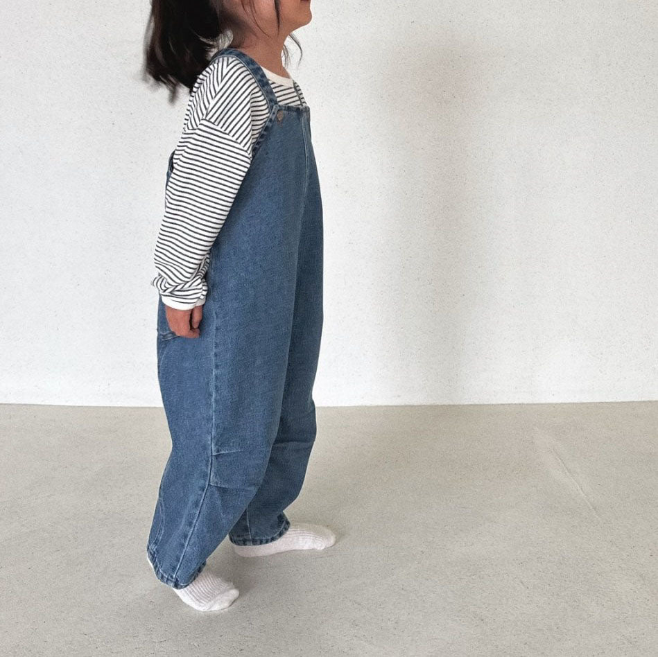 Toddler Button Strap Bella Overalls (1-6y)-2 Colors