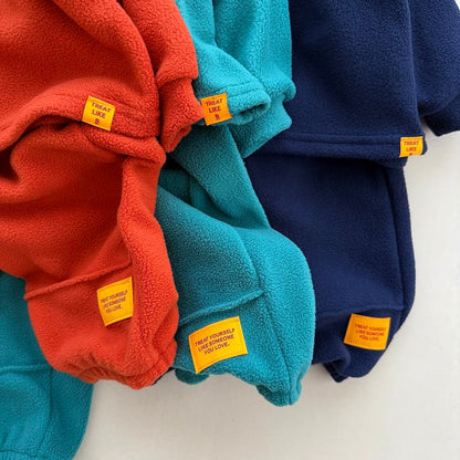 Toddler FW26 Fleece Long Sleeve Top and Stitch Detail Jogger Pants Sets (4m-6y) - 3 Colors