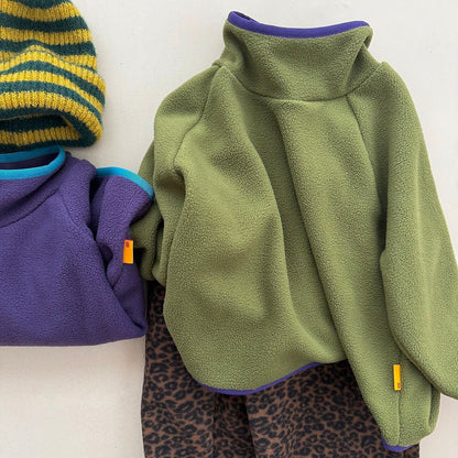 Toddler FW26 Fleece High Neck Long Sleeve Top (2-6y) - 2 Colors
