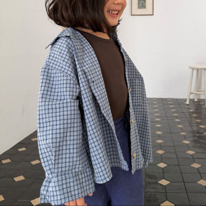 Kids F26 Plaid Long Sleeve Shirt (2-8y) - 2 Colors
