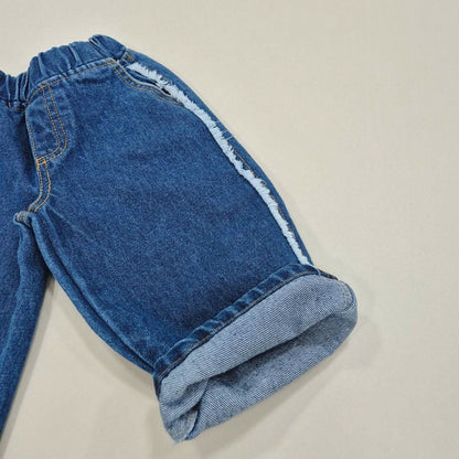 Kids Soy S25 Frayed Edge Denim Pull-On Pants (1-8y) - 2 Colors - AT NOON STORE