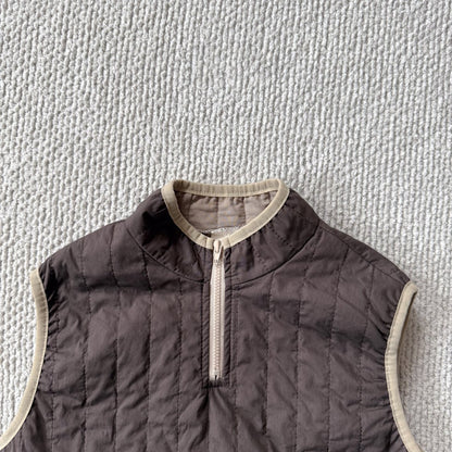 Toddler Bella F25 Adjustable Hem Half Zip Quilted Vest (1-6y) - 2 Colors