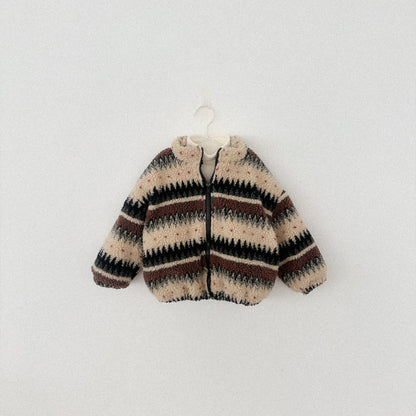 Toddler W25 Nordic Sherpa Mock Neck Zip Up Jacket (2-7y) - 2 Colors