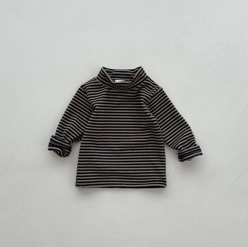 Baby W24 Stripe Mock Neck Top (4-18m) - 2 Colors