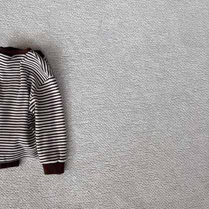 Toddler Bella F25 Ribbed Stripe Long Sleeve Top (1-6y) - 2 Colors - AT NOON STORE