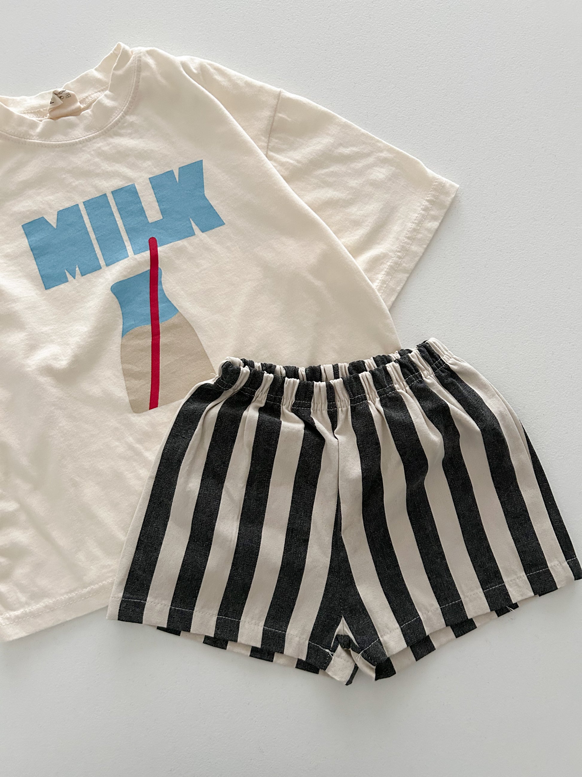 Toddler MILK Oversized Short Sleeve Top (2-8y) - 2 Colors - AT NOON STORE