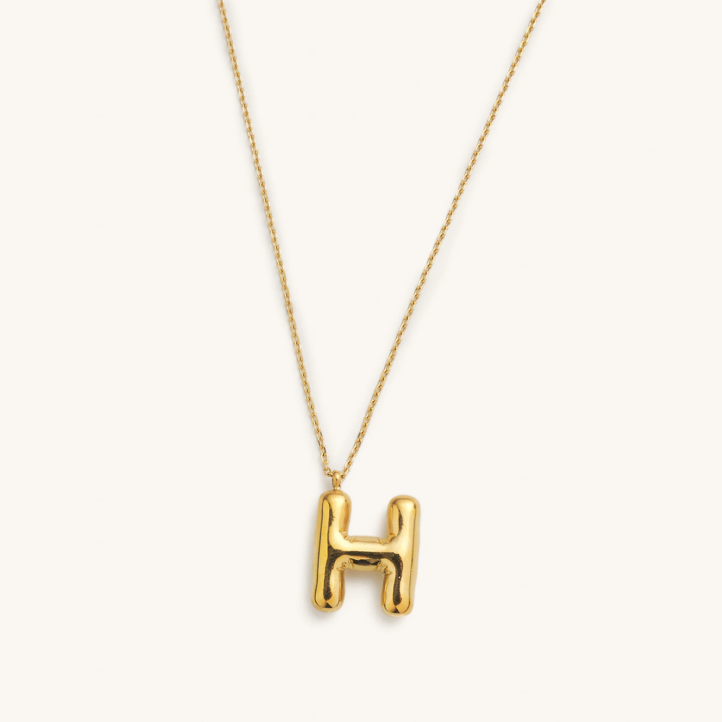 Bubble Initial Necklace