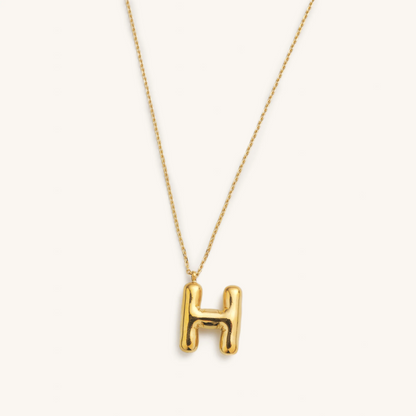 Bubble Initial Necklace