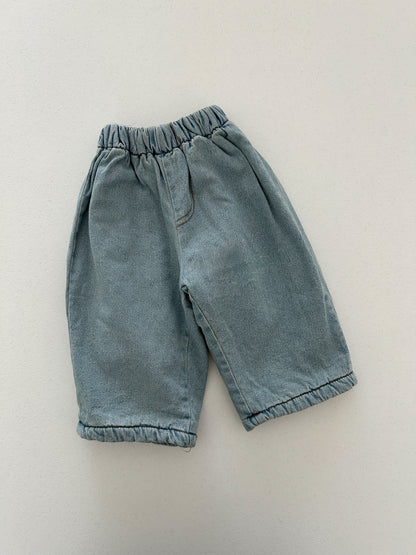 Toddler W25 Fleece Lined Pull-on Denim Pants (4m-6y) - Denim