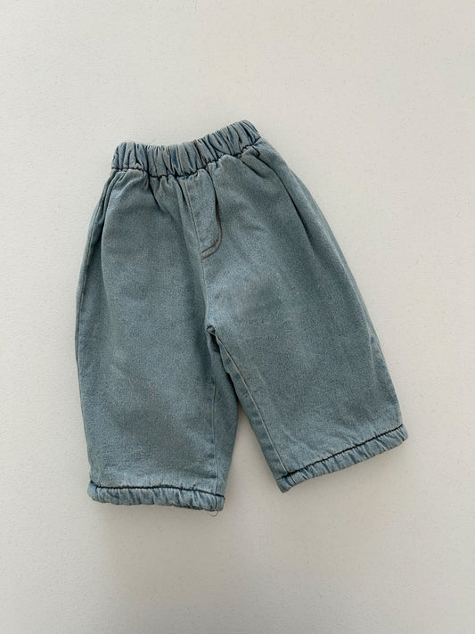 Toddler W25 Fleece Lined Pull-on Denim Pants (4m-6y) - Denim