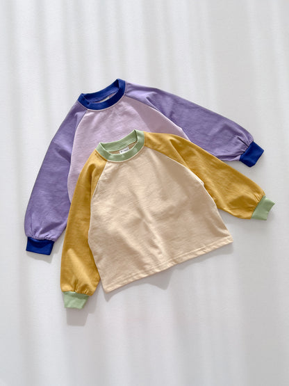 Toddler Colorblock Raglan Long Sleeve Top (2-7y) - 2 Colors