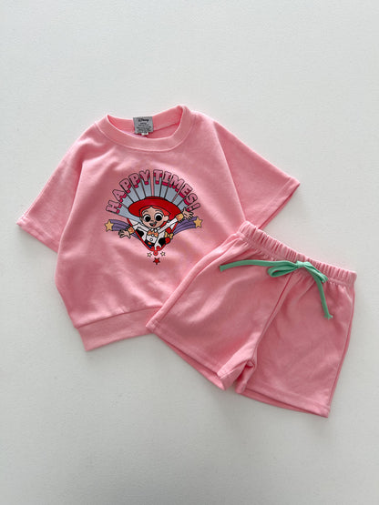 Toddler Toy Story Characters Short Sleeve Top and Shorts Set (18m-6y) - 3 Colors - AT NOON STORE