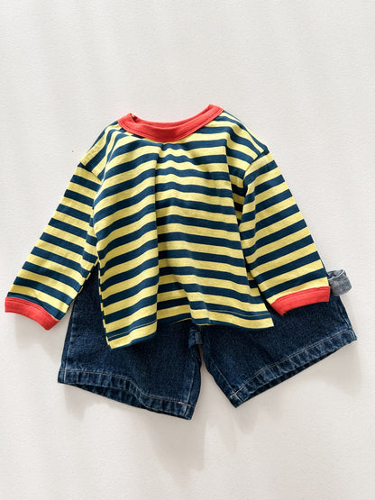 Toddler F26 Denim Bermuda Pants (2-7y) - Blue