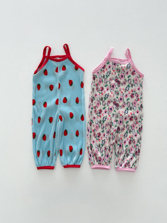 Kids Soy SS26 Pleated Noodle Strap Jumpsuit (1-6y) - 2 Colors - AT NOON STORE