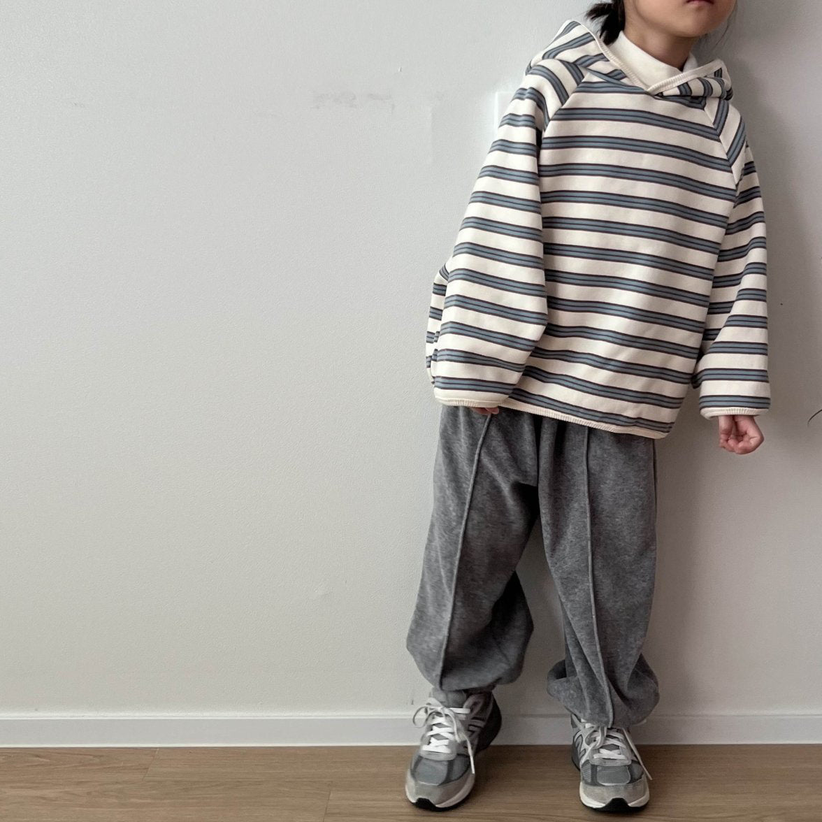 Kids W24 Comfy Loose Fit Hoodie (1-7y) - Stripe