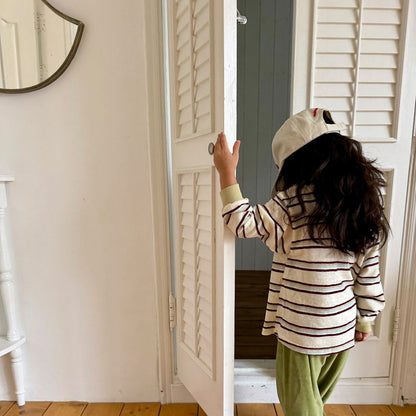 Toddler F26 Stripe Long Sleeve Knit Top (3-10y) - 2 Colors
