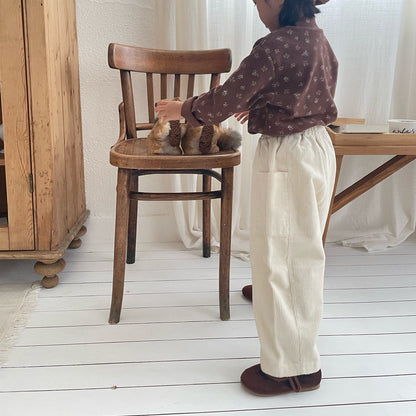 Toddler W25 Floral Mock Neck Long Sleeve Top (1-7y) - 2 Colors