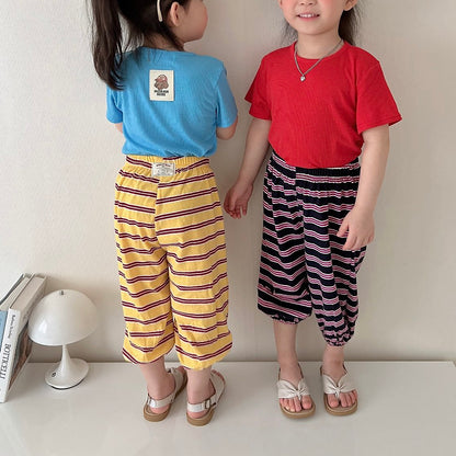 Toddler Ribbed Short Sleeve Top (1-6y) - 5 Colors - AT NOON STORE