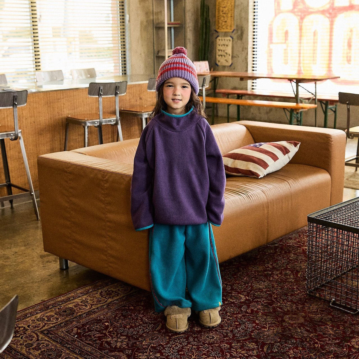 Toddler FW26 Fleece High Neck Long Sleeve Top (2-6y) - 2 Colors