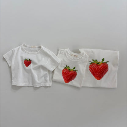 Toddler Land SS26 Berry Apple Short Sleeve Top (1-6y) - 2 Colors - AT NOON STORE