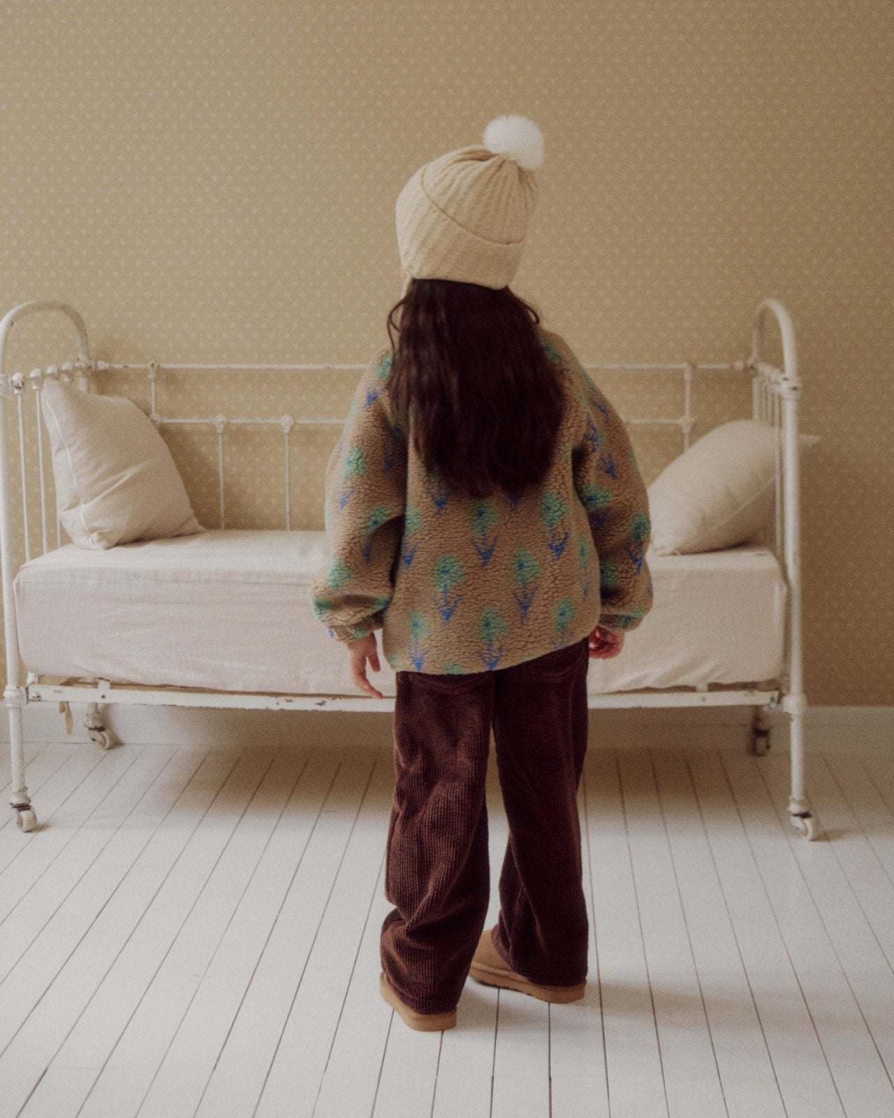 Kids W25 Floral Sherpa Jacket(3-8y) - 2 Colors