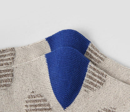 Toddler Jacquard 5PK Socks Set (1-8y) - Green Blue