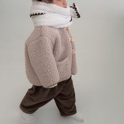 Baby Bella W25 Sherpa Hooded Pocket Duffle Jacket (6m-3y) - 2 Colors