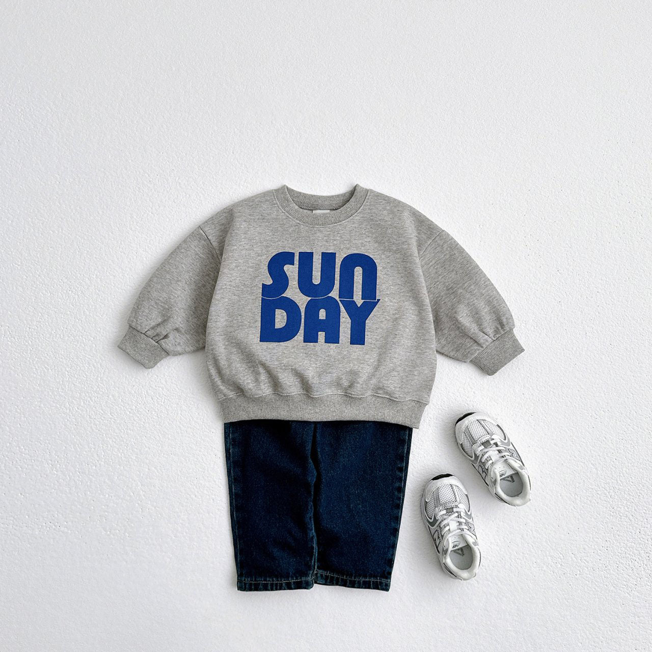 Toddler 'SUNDAY' Print Long Sleeve Sweatshirt (1-10y) - 3 Colors - AT NOON STORE