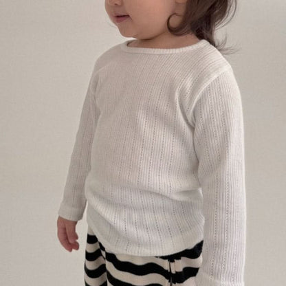 Baby Bella S25 Long Sleeve Pointelle Top (6m-3y) - 2 Colors - AT NOON STORE