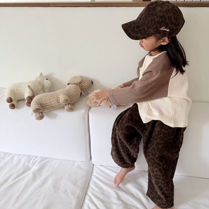 Toddler F26 Leopard Corduroy Pull-On Pants (1-7y) - 2 Colors