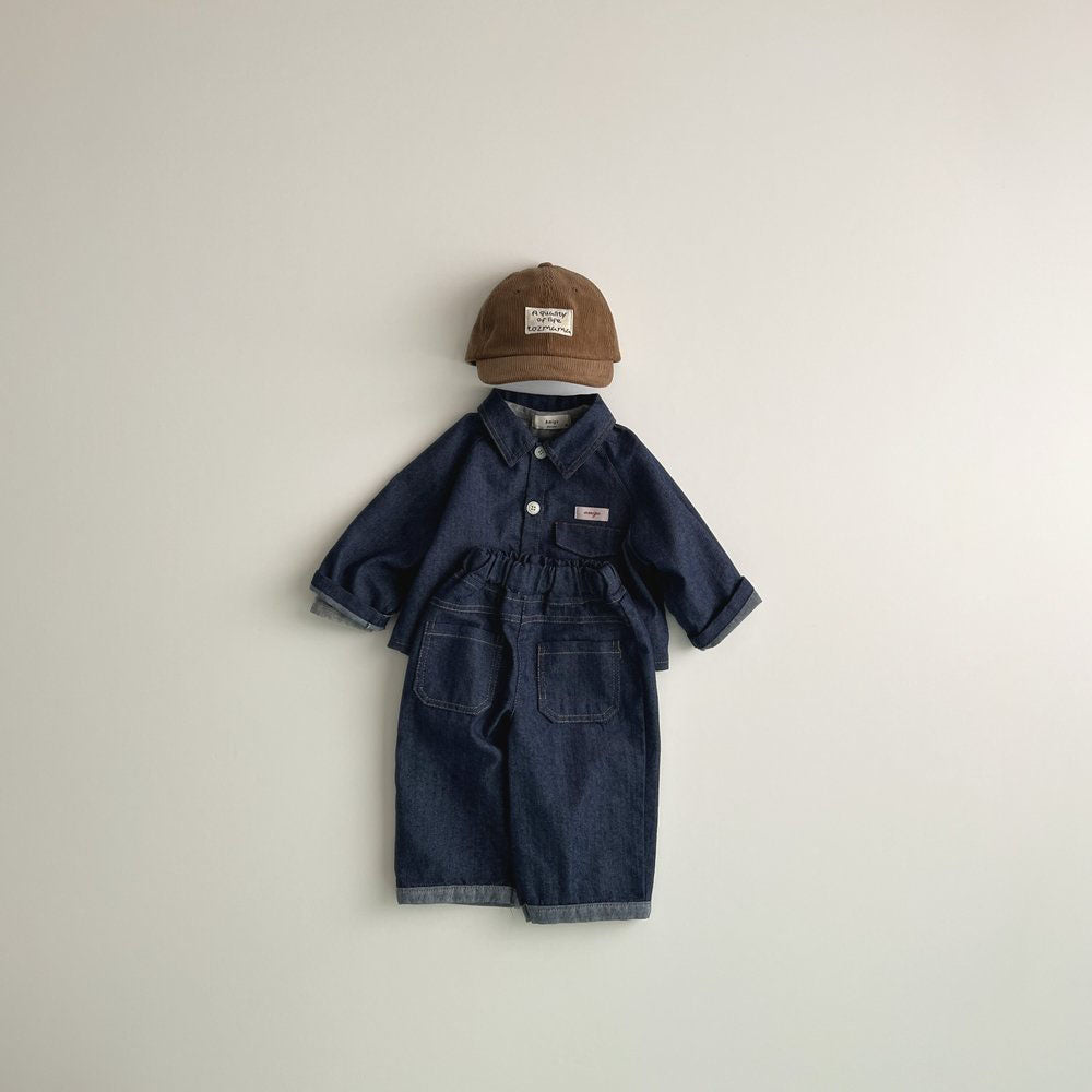 Toddler F25 Front Double Pocket Denim Pants (1-6y) - 2 Colors - AT NOON STORE