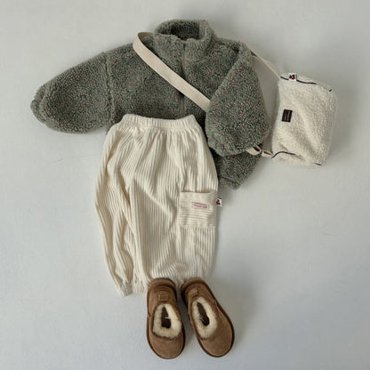 Toddler Land W25 Corduroy Cargo Jogger Pants (1-6y) - 3 Colors