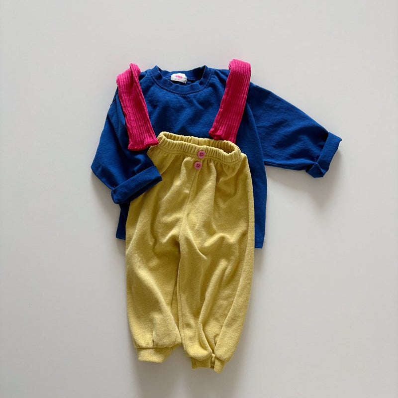 Toddler SP26 Basic Long Sleeve Loose Fit Top  (1-6y) - Blue - AT NOON STORE