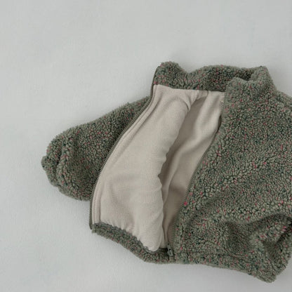 Toddler Land W25 Sherpa Mock Neck Zip-Up Jacket (1-6y) - 3 Colors