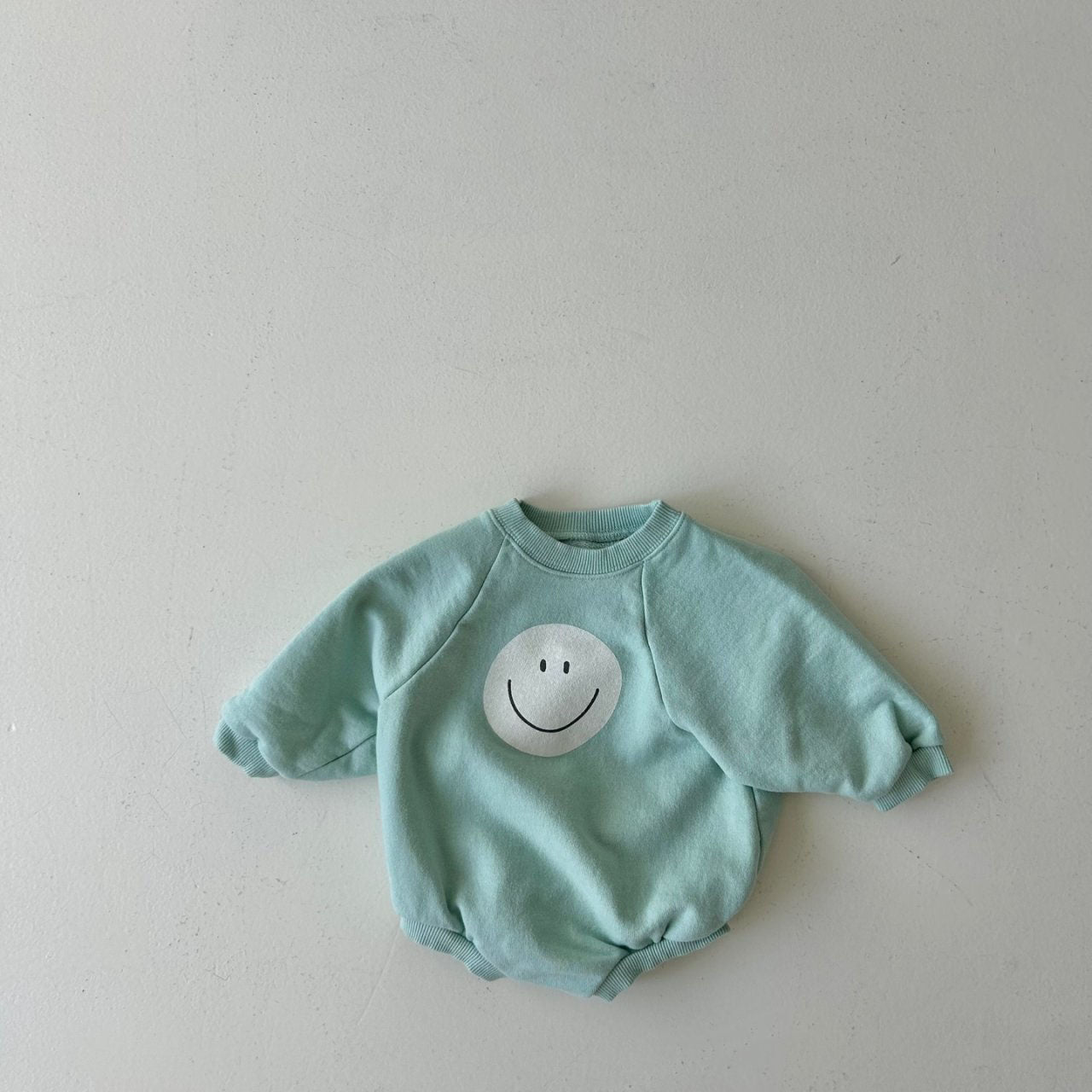 Baby Land S24 Smiley Face Sweatshirt Romper (4-15m) - 2 Colors - AT NOON STORE