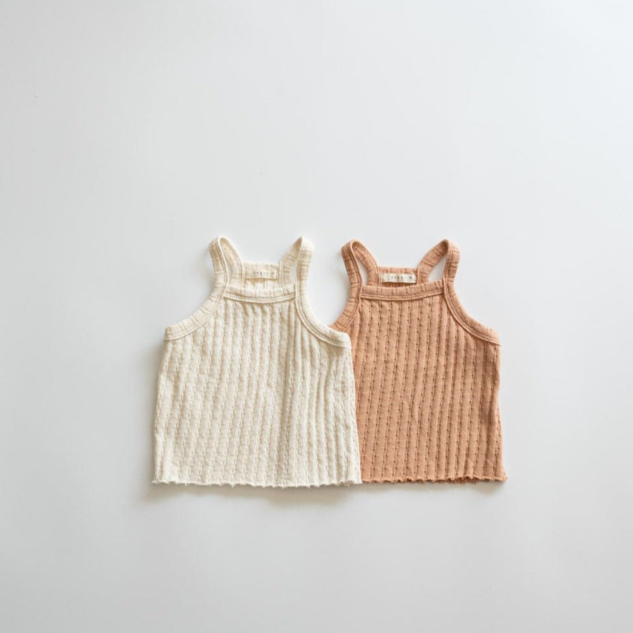 Toddler Anggo Pointelle Tank Top (1-6y) - 2 Colors - AT NOON STORE