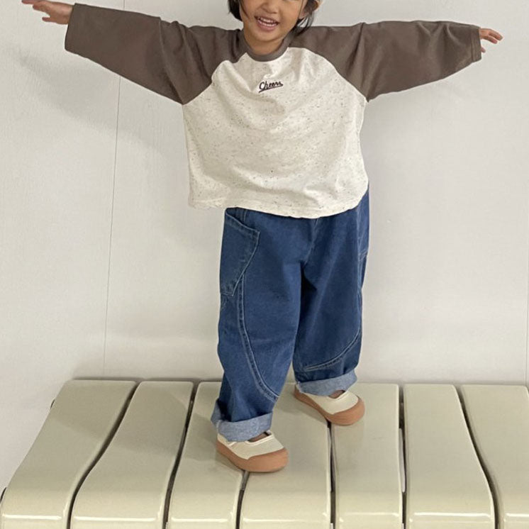 Toddler F25 Cheers Raglan Long Sleeve Top (1-7y) - 2 Colors - AT NOON STORE