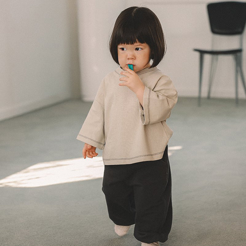 Toddler Mel SP26 Relaxed Fit Bracelet-Sleeve Tee (1-8y) - 4 Colors - AT NOON STORE