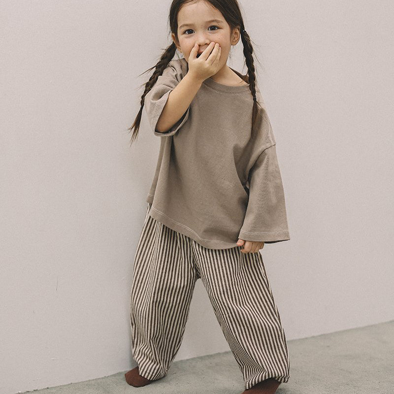 Toddler Mel SP26 Relaxed Fit Bracelet-Sleeve Tee (1-8y) - 4 Colors - AT NOON STORE