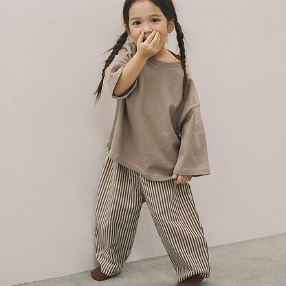 Toddler Mel SP26 Relaxed Fit Bracelet-Sleeve Tee (1-8y) - 4 Colors - AT NOON STORE